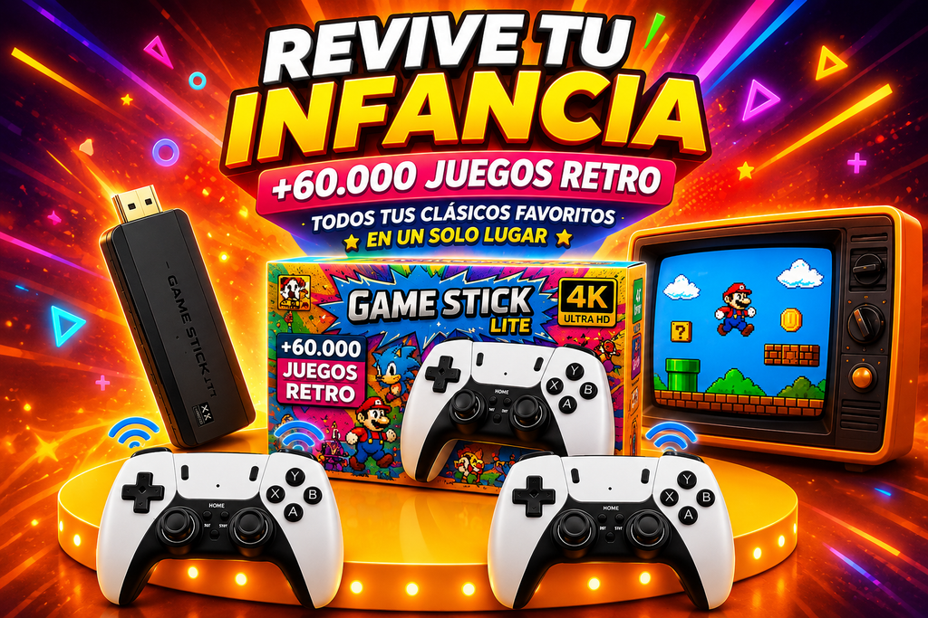 ¡VUELVE A VIVIR TU INFANCIA CON LA CONSOLA RETRO DE +60.000 JUEGOS! 🎮