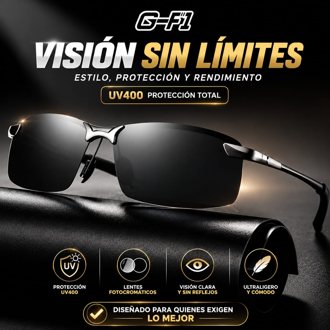 GAFAS FOTOCROMÁTICAS UV400 😎🌞🌙 🚗 NUNCA MÁS TE DESLUMBRES CON EL SOL O LAS LUCES DE LOS AUTOS POR LA NOCHE.