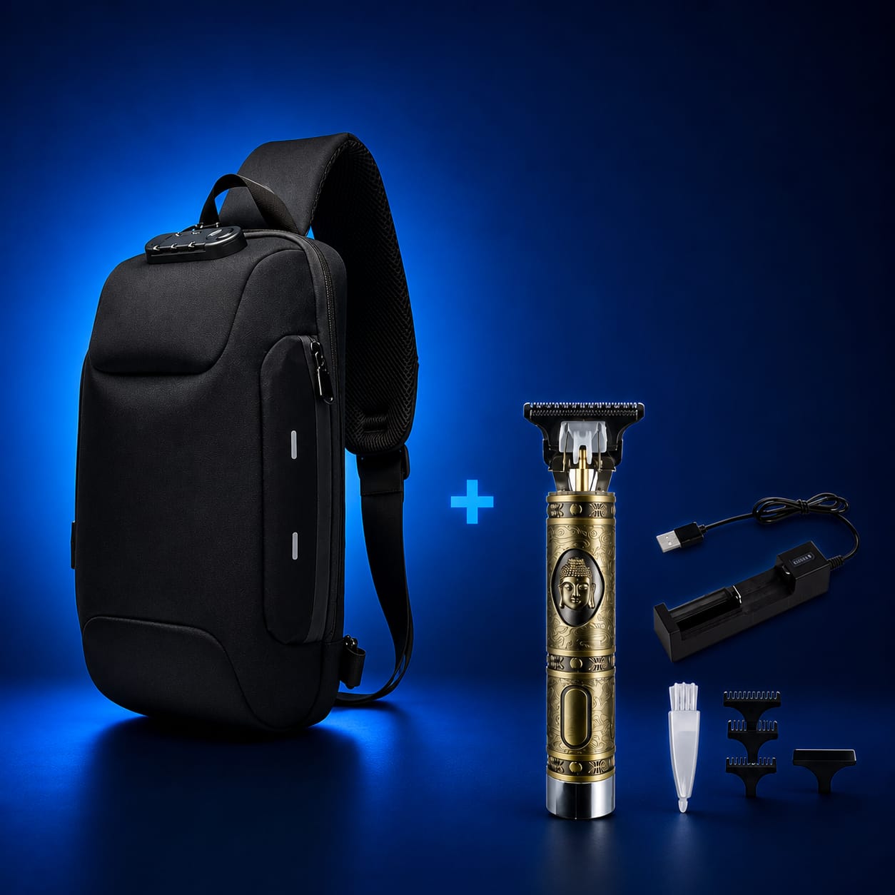 🔥 Combo Exclusivo: Mochila Premium + Máquina de Cabello de Regalo