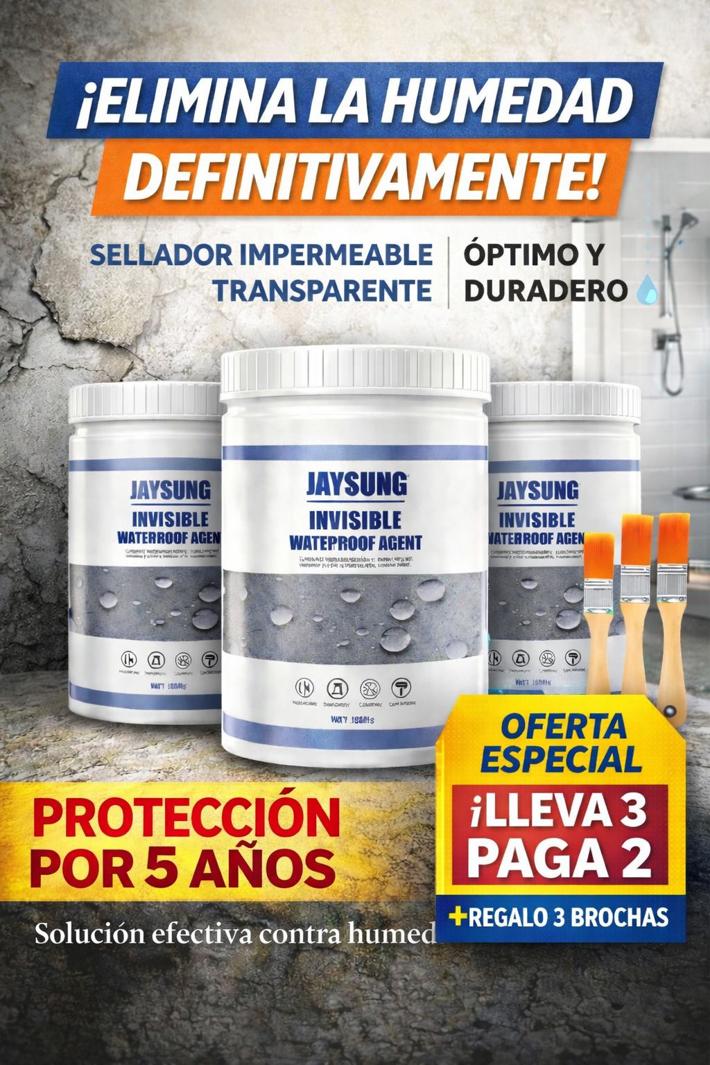SELLADOR INVISIBLE IMPERMEABLE – PROTECCIÓN TOTAL CONTRA FILTRACIONES 💧
